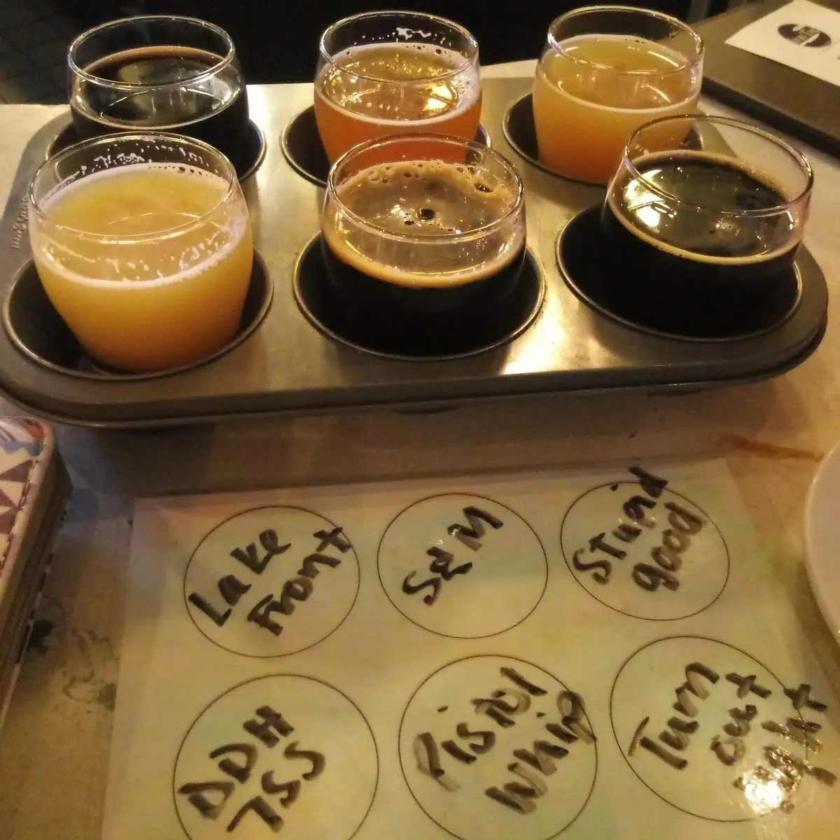 Craft Beer on Tap Flight