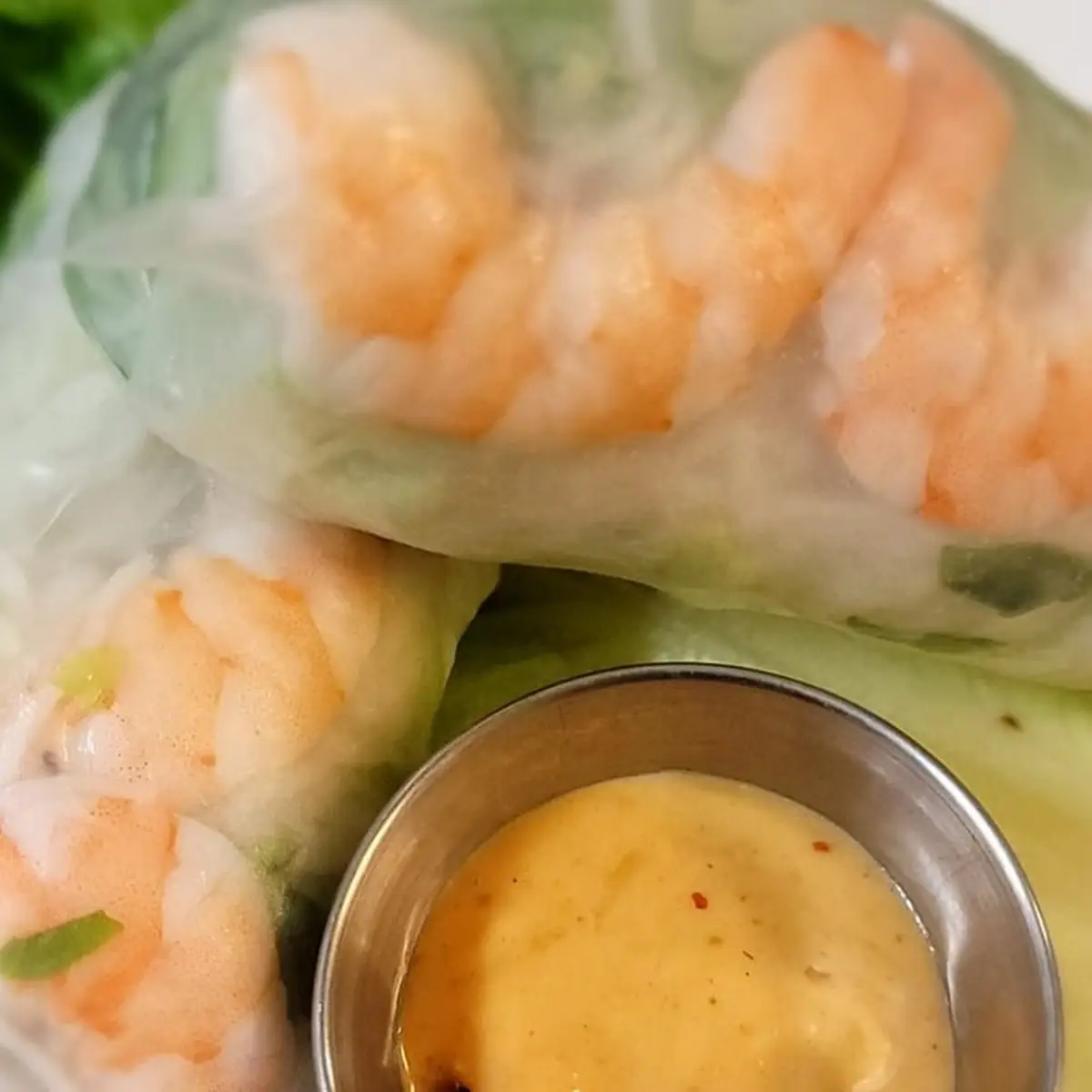 Vietnamese Spring Roll with Peanut Sauce