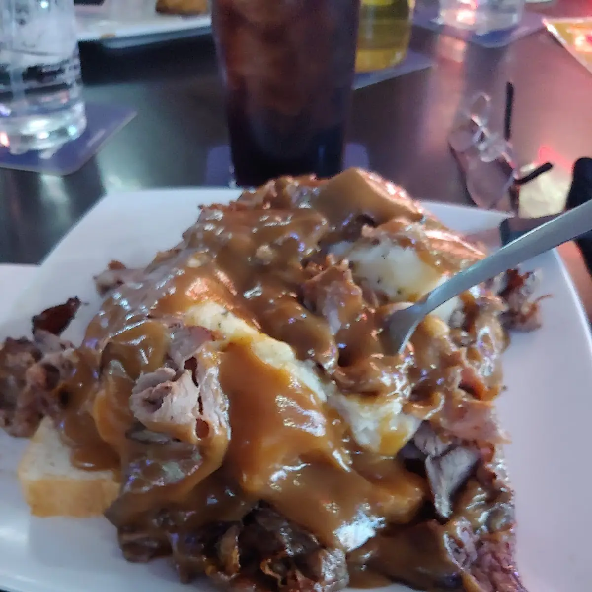 Open Faced Roast Beef Sandwich