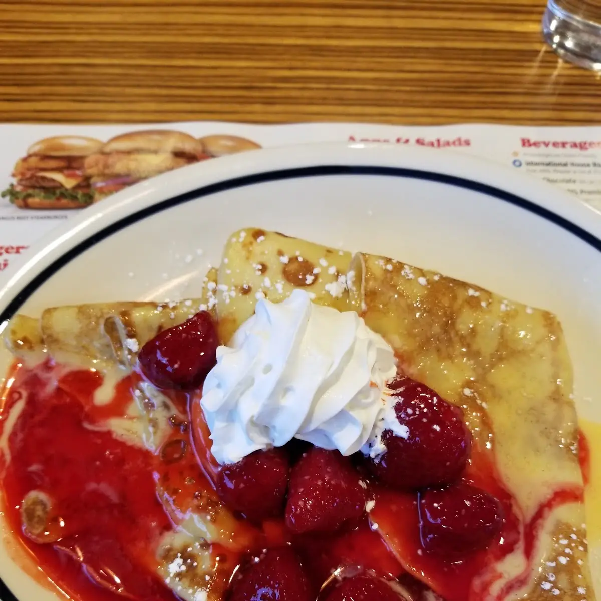 Strawberry and Vanilla Creme Crepes