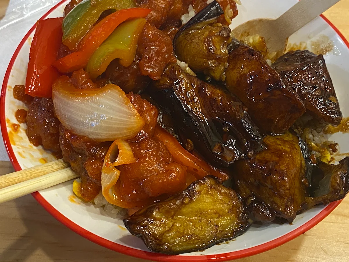 Sweet and Sour Pork and Eggplant, Big Bowl Kitchen Barkly Square