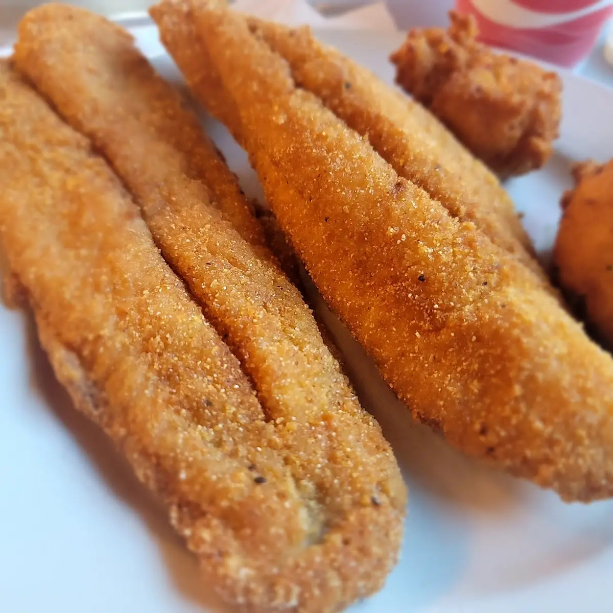 Crispy Fried Fish & Hushpuppies Plate