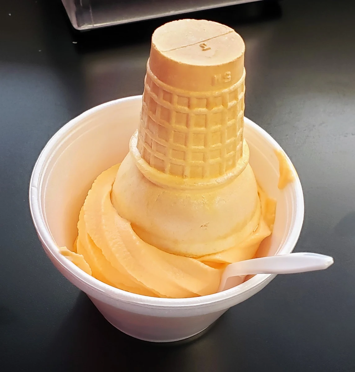Soft Serve Orange Sherbet