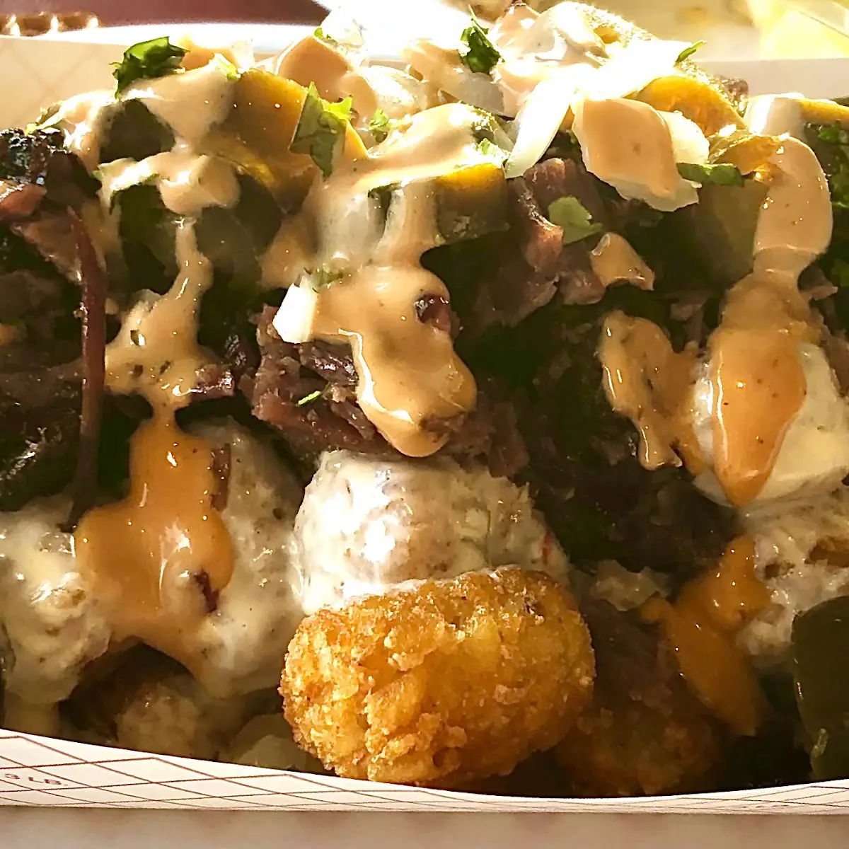 Loaded Tots with Brisket