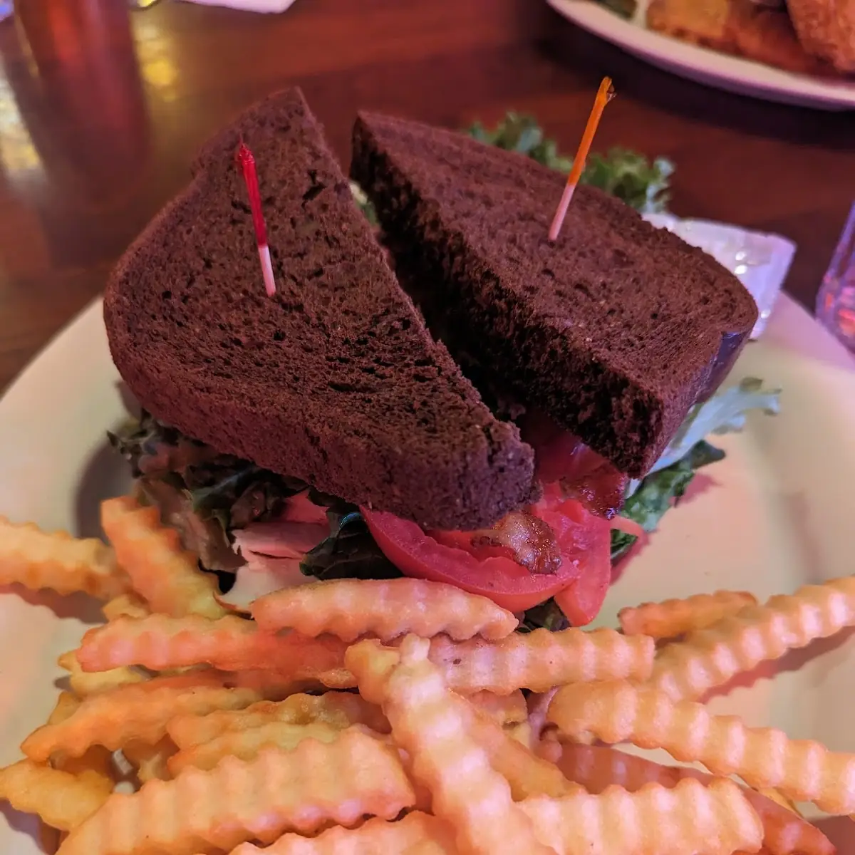 Club Sandwich on Rye Toast