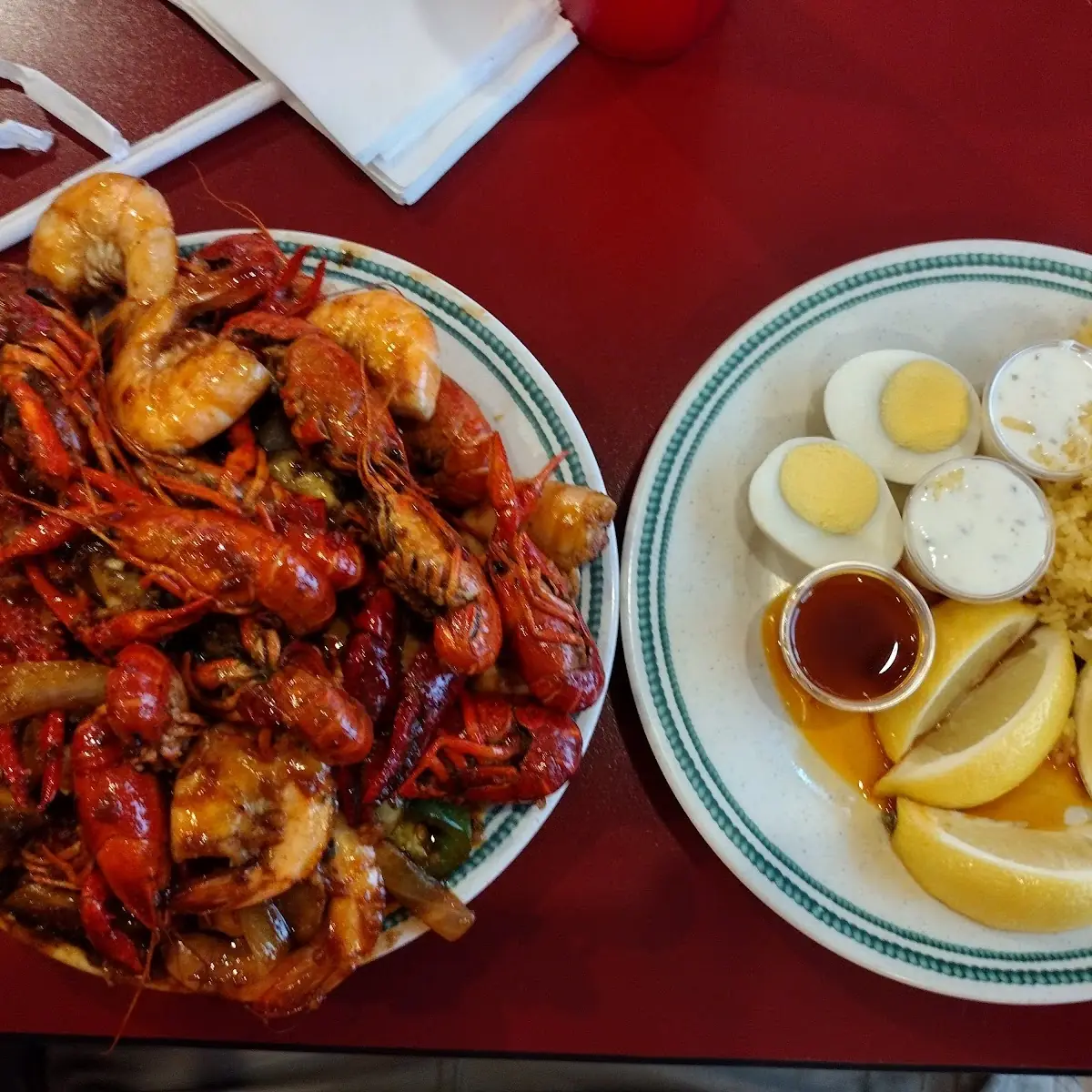 Crawfish and Shrimp with Garlic Sauce