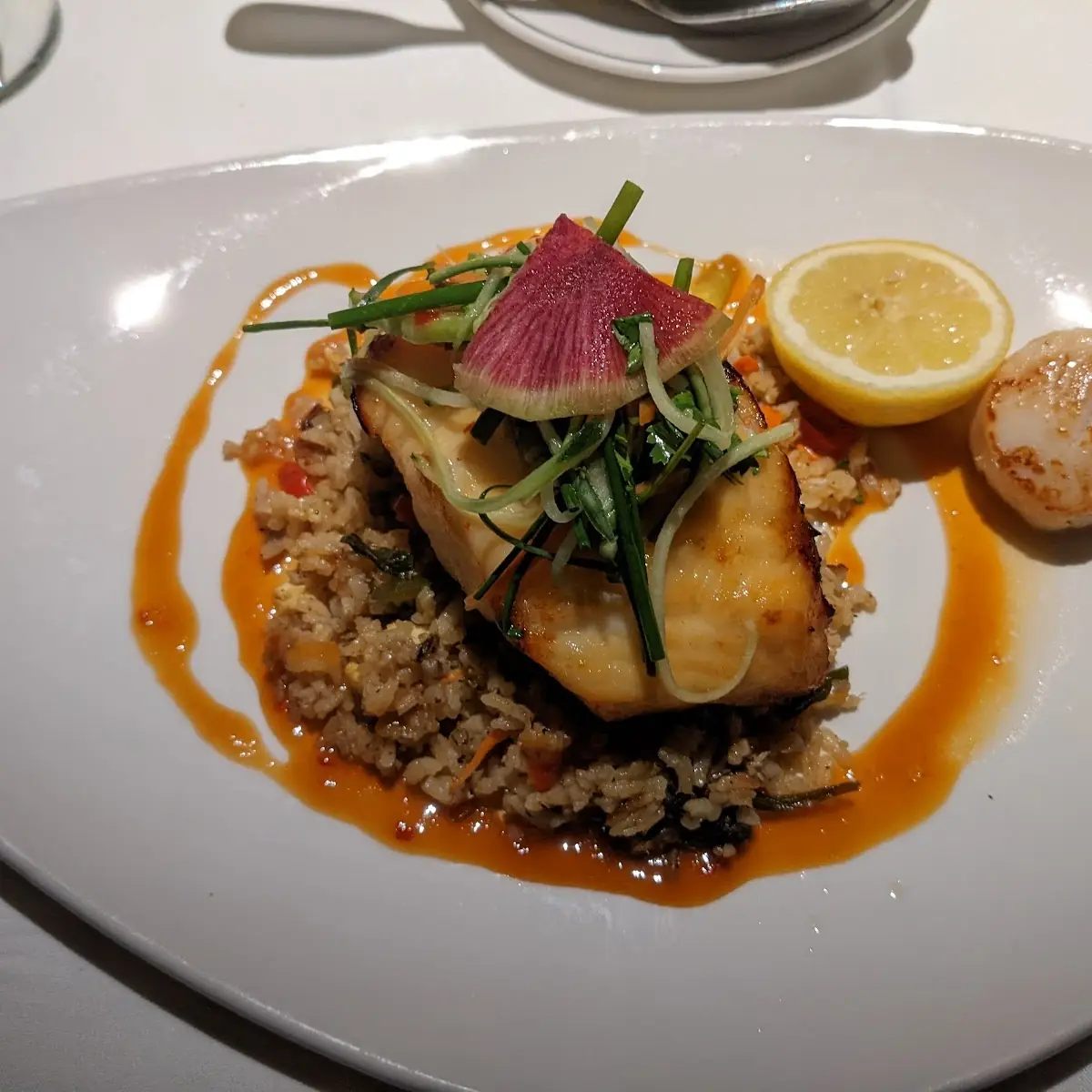 Miso Glazed Sea Bass