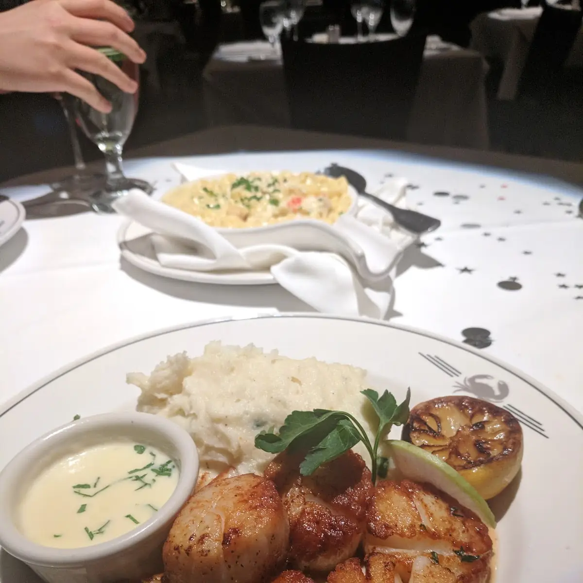 Pan Seared Scallops with Mashed Potatoes