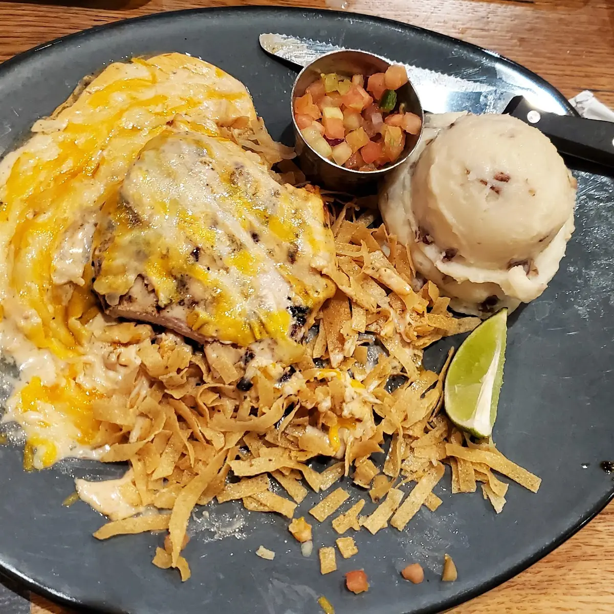 Fiesta Lime Chicken with Mashed Potatoes