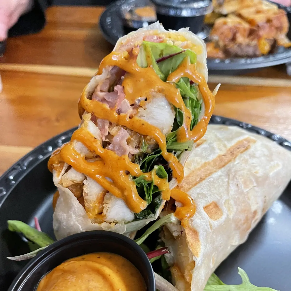Coe Chicken Wrap Chicken Pico Bacon Cheddar
