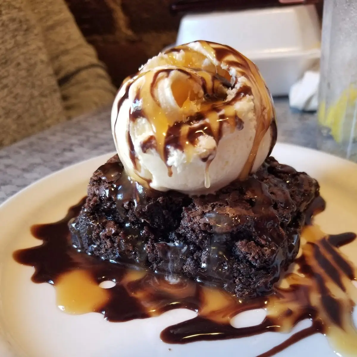 Chocolate Brownie a La Mode