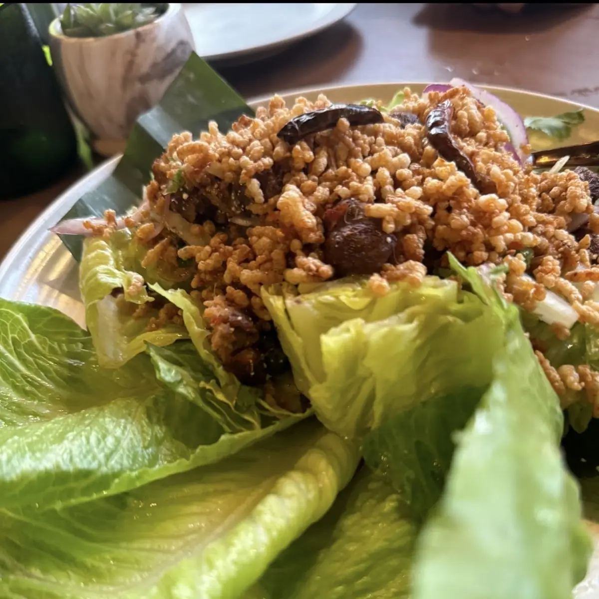 Pork Belly Lettuce Cups