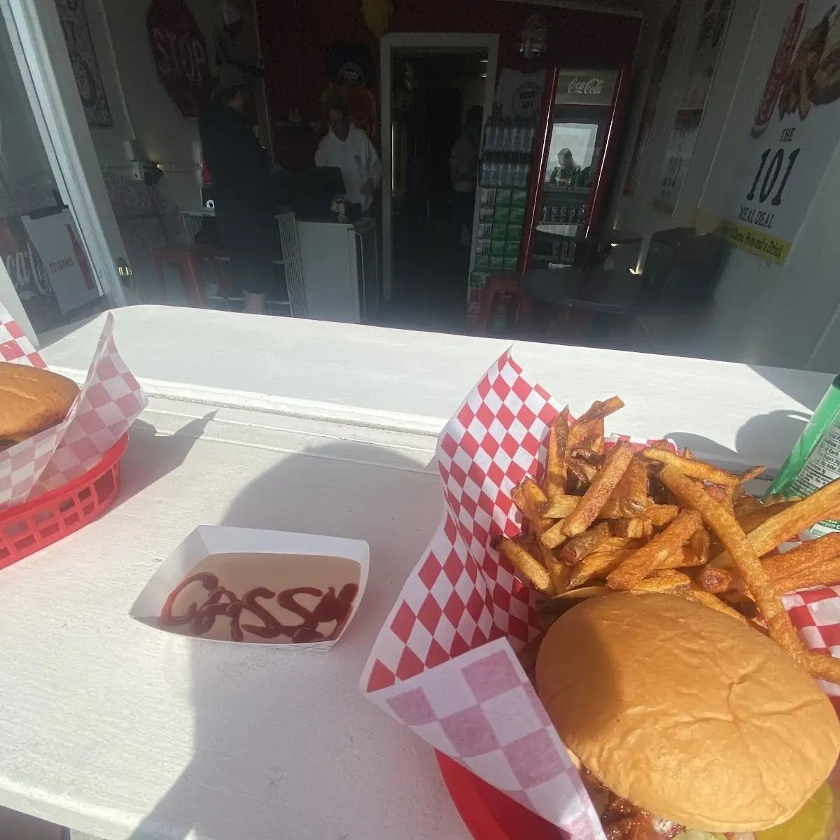 Bacon Cheeseburger and Fries