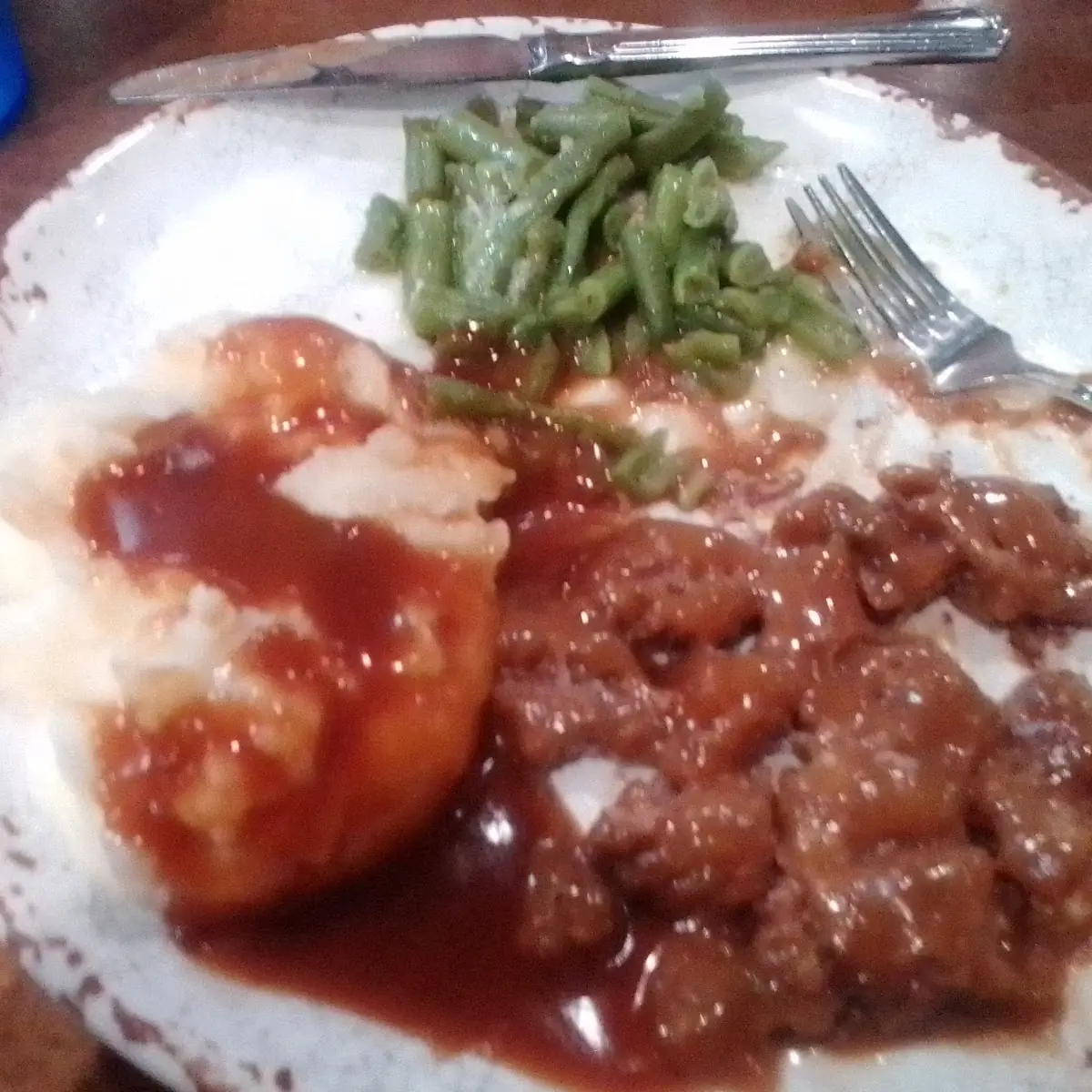 Swiss Steak & Mashed Potatoes