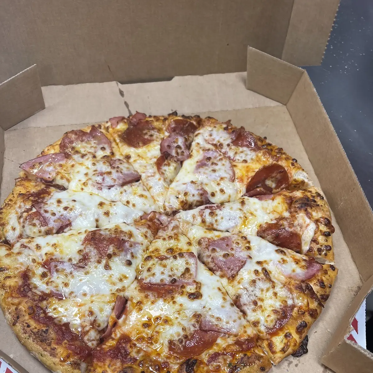 Pepperoni Ham Extra Cheese Pizza