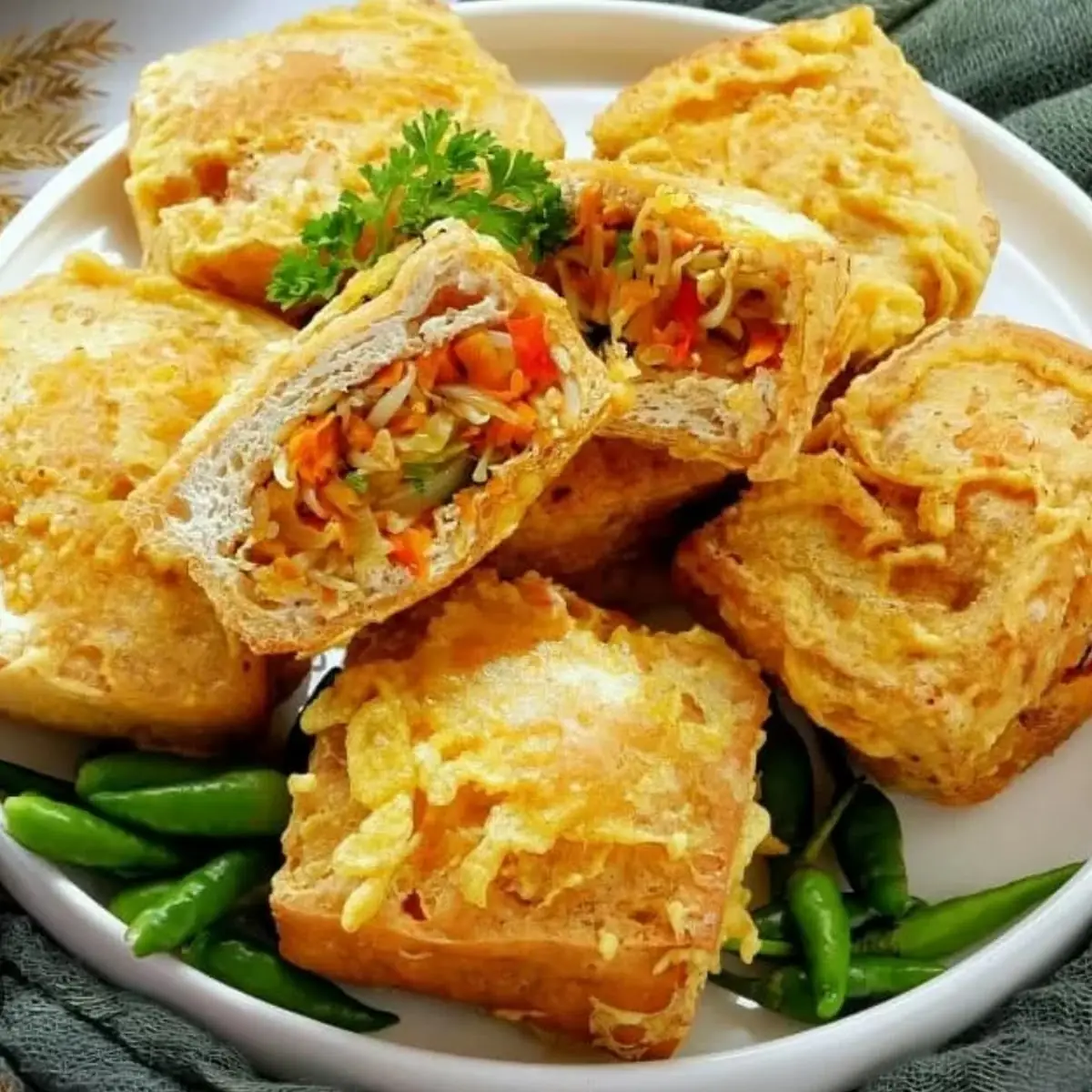 Stuffed Vegetable Fried Tofu Tahu ISI