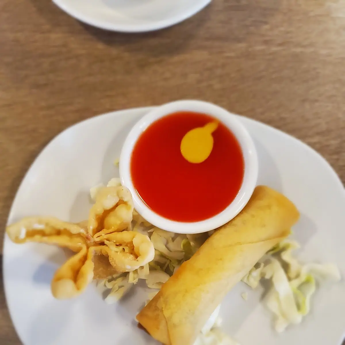 Rangoon and Egg Roll