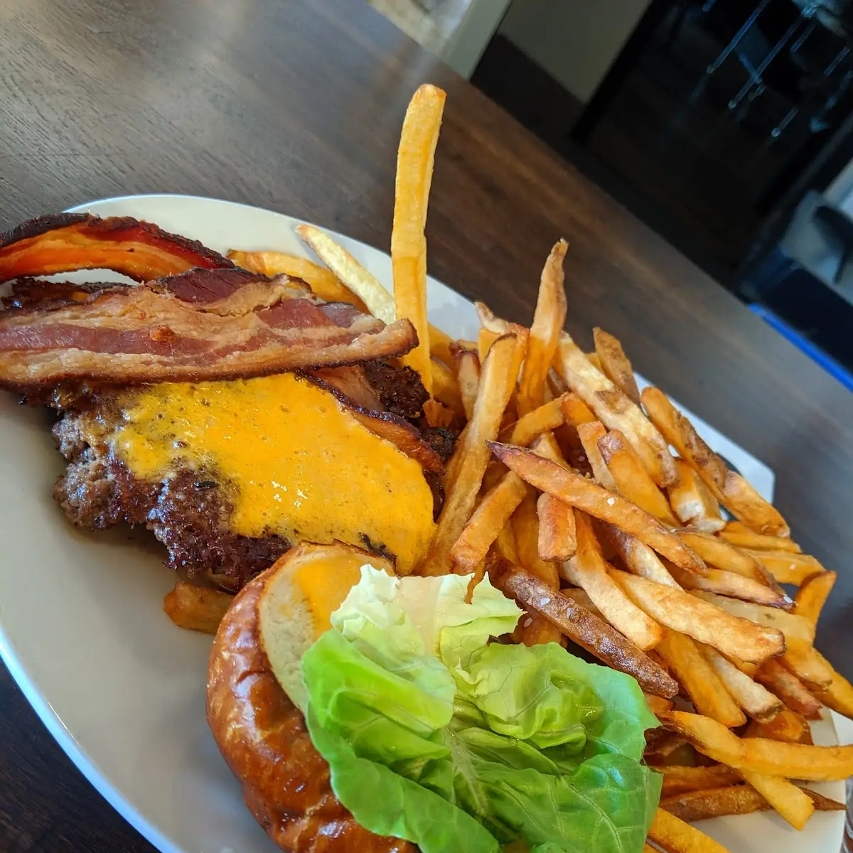 Bacon Beer-Cheese Burger