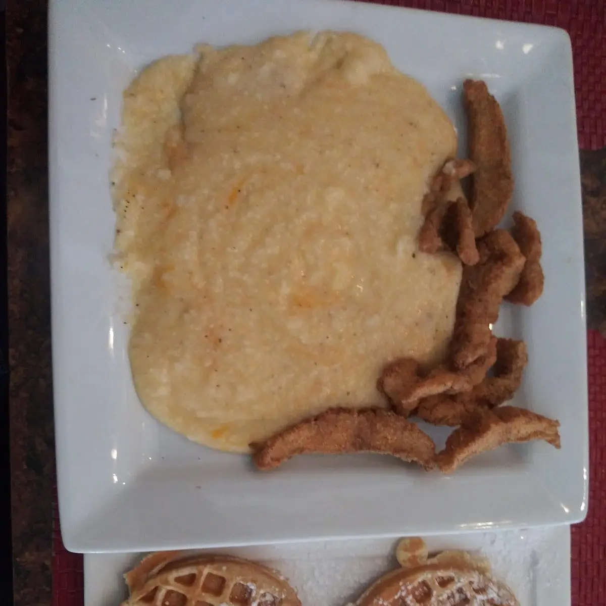 Cheesy Grits and Cat Fish