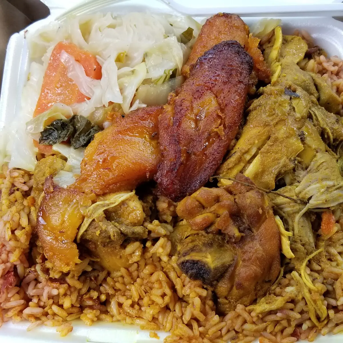 Curry Chicken with Steamed Cabbage