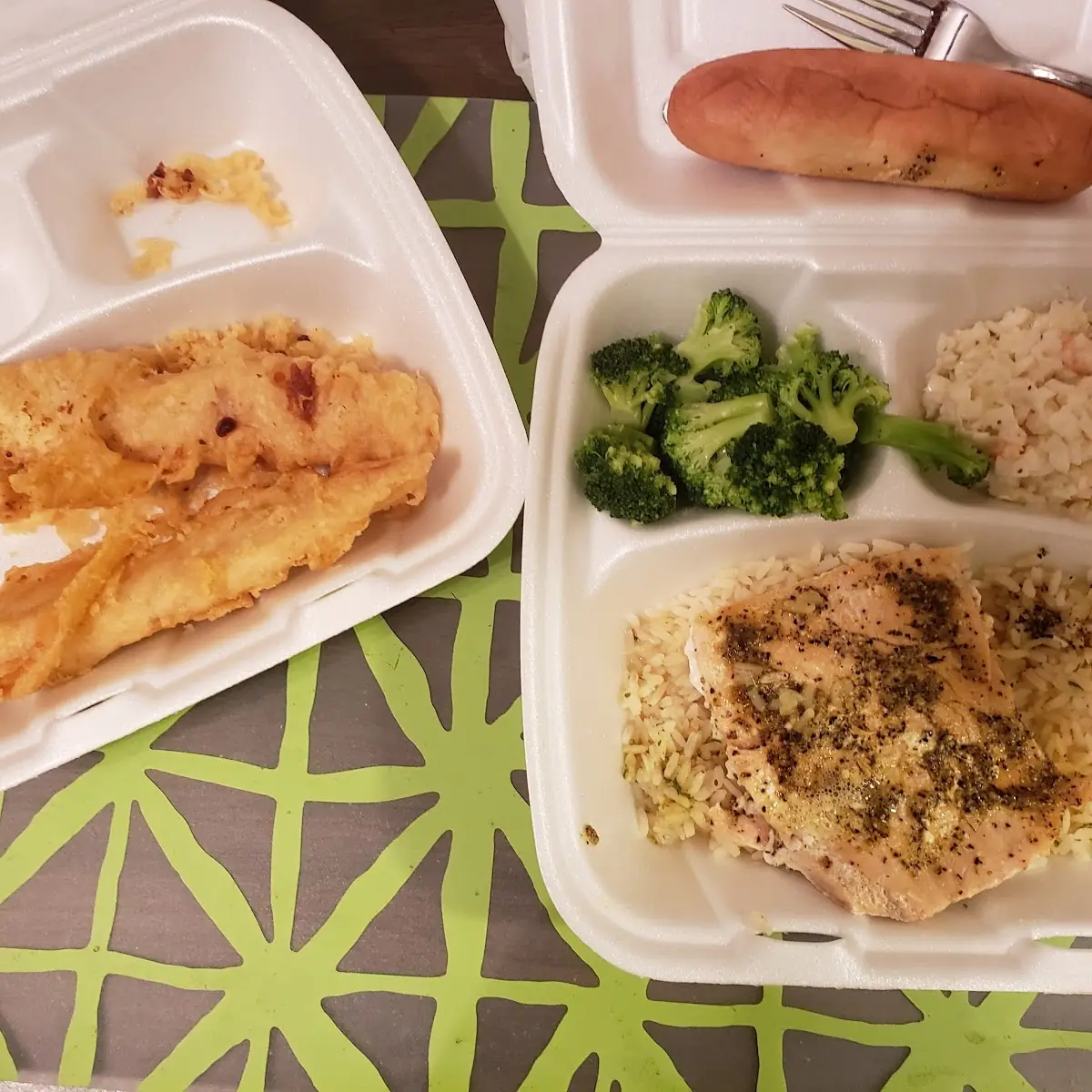 Lemon Pepper Grilled Salmon with 2 Add-A-Piece Fish