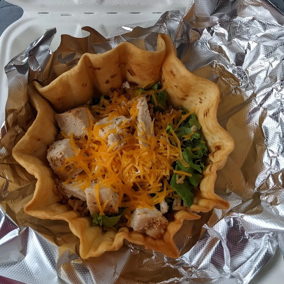 Chicken Burrito Bowl with Shell