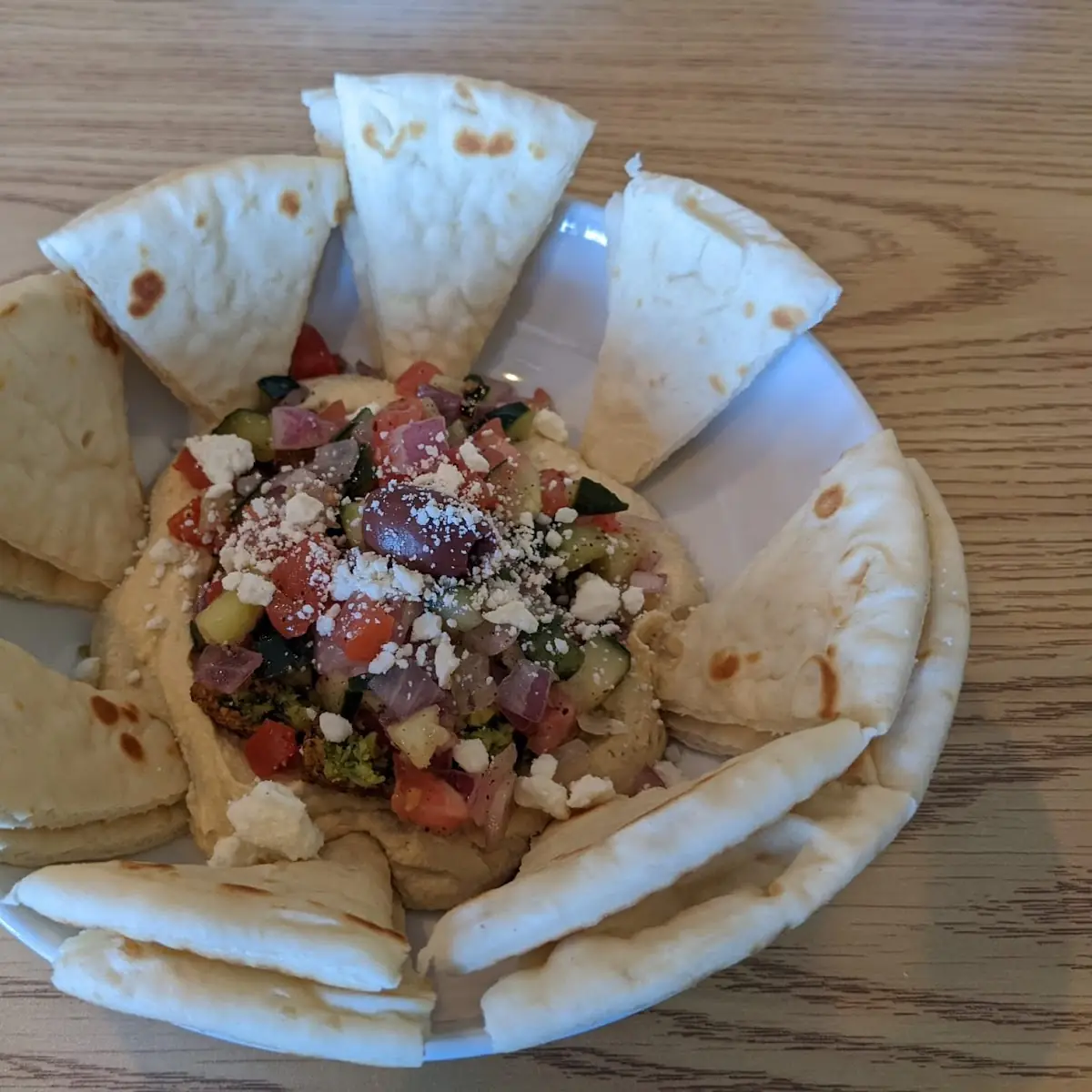Pita Bread Hummus Dip