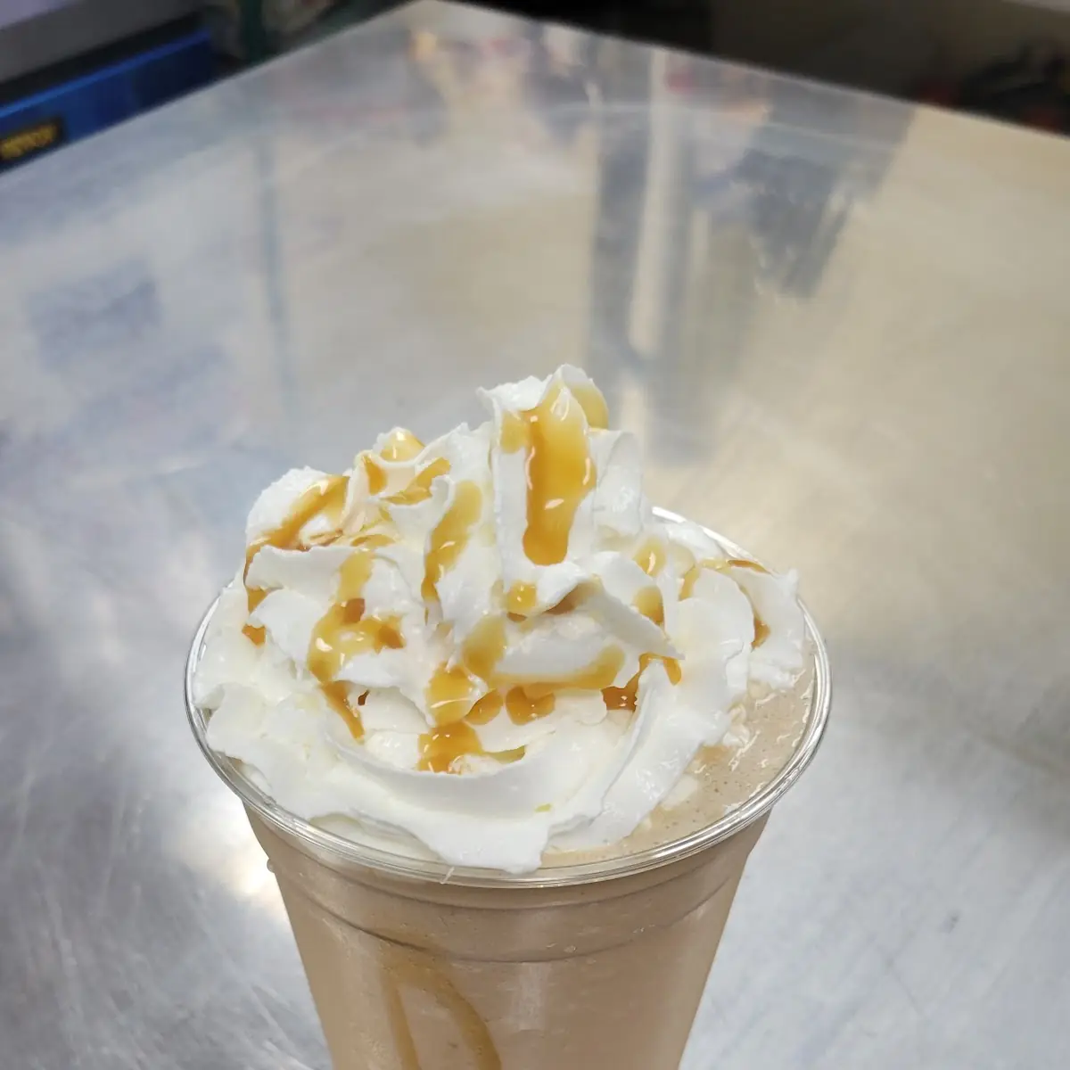 Green Apple Caramel Frappe