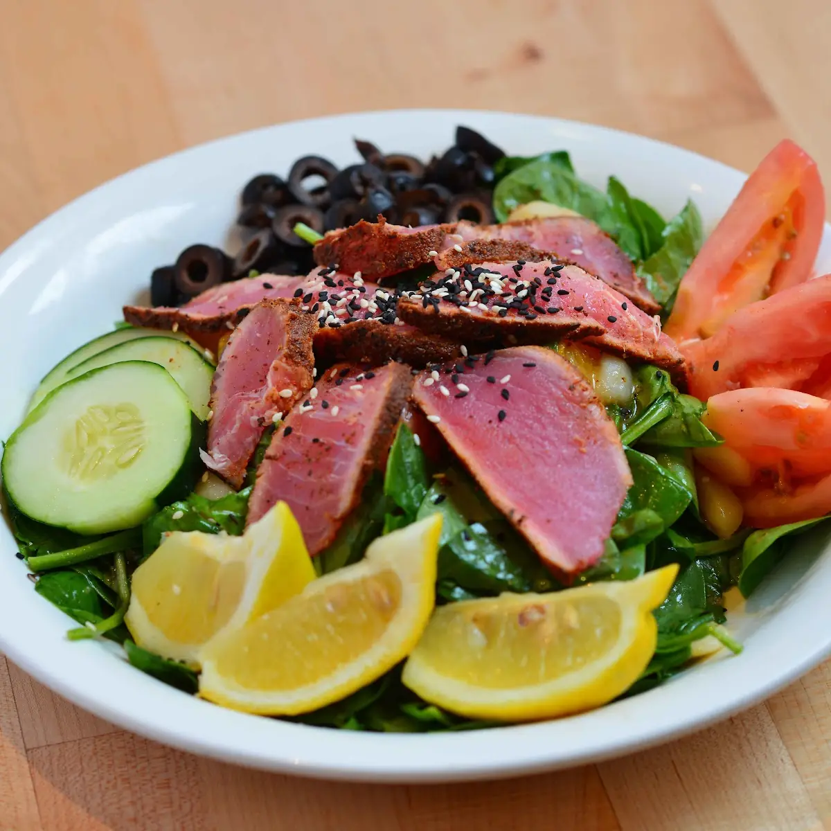 Ahi Spinach Salad