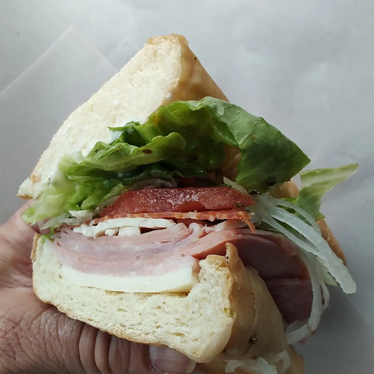 G Man Sub w Lettuce Tomato Onion
