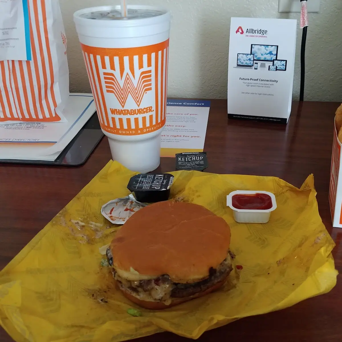 Juicy Burger and Fries