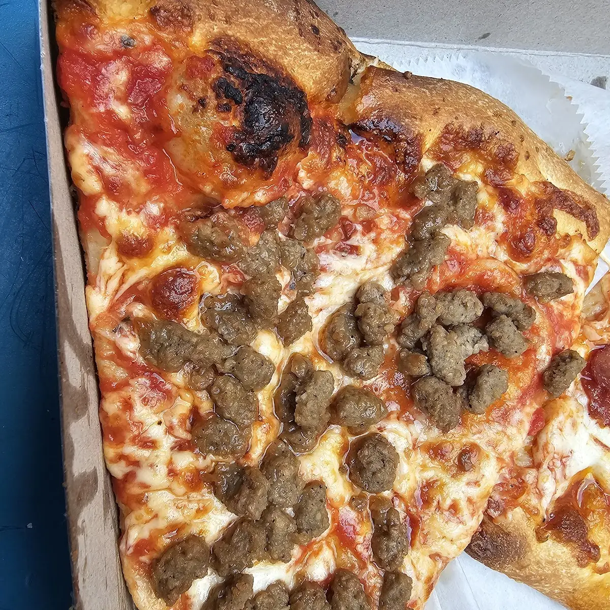 Sausage Pizza by the Slice