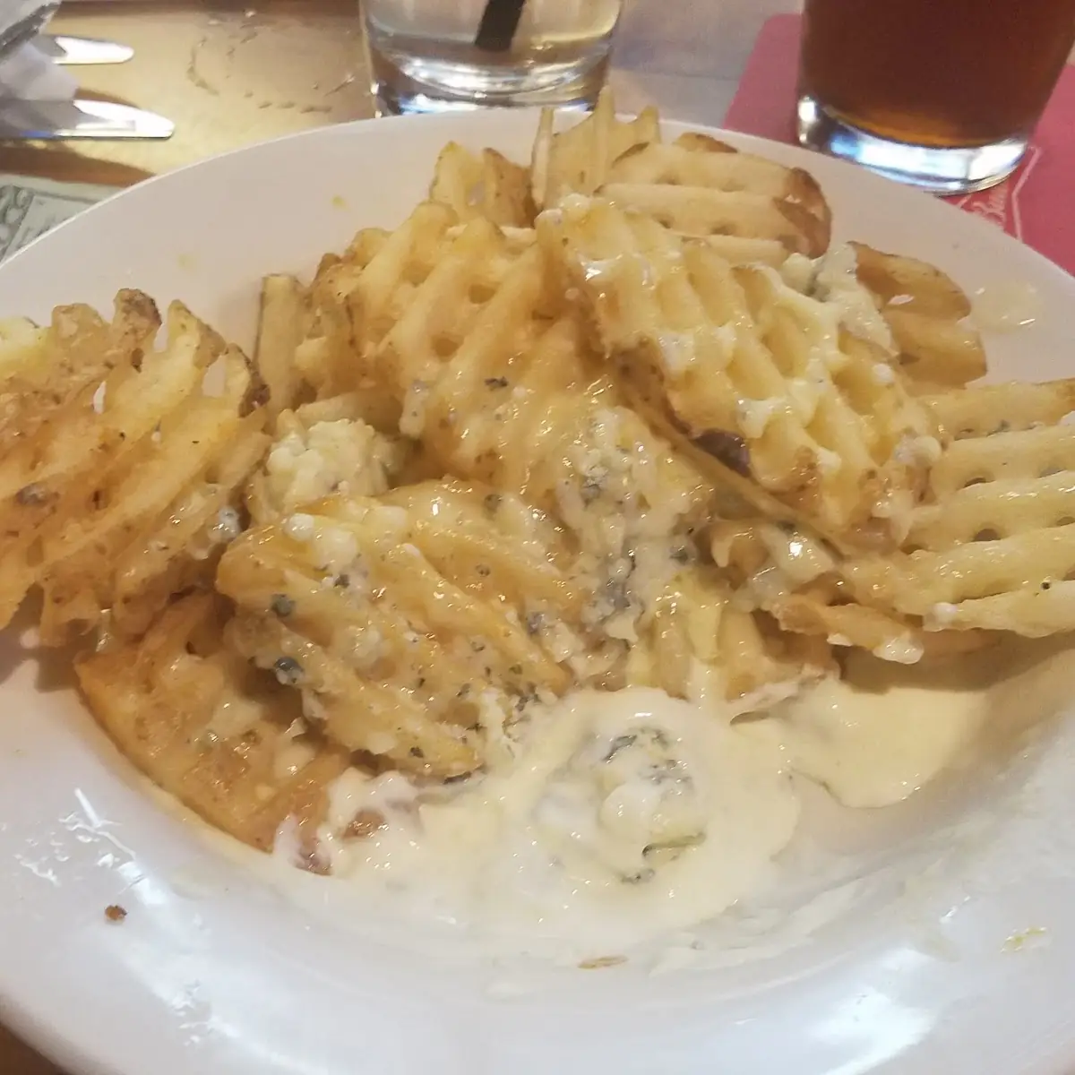 Gorgonzola Waffle Fries