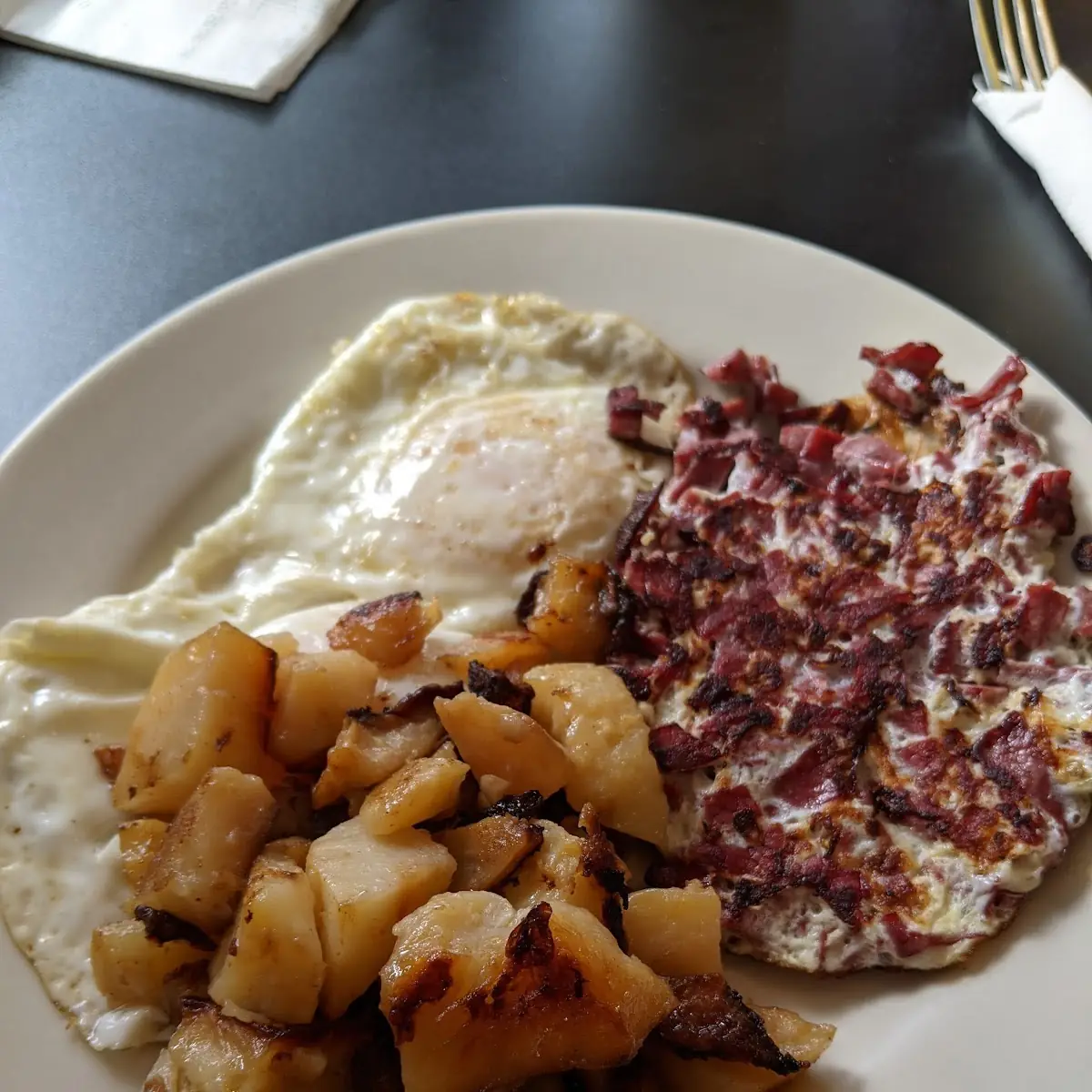 Corned Beef Hash and Eggs