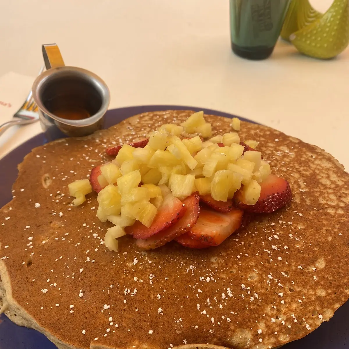 Norma's Super Blueberry Pancakes with Devonshire Cream