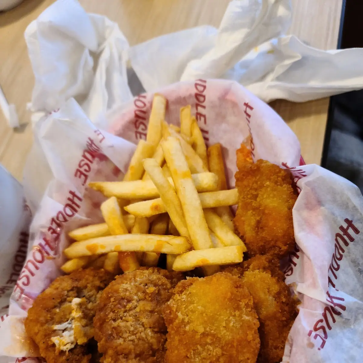 Buffalo Shrimp and Chicken Basket