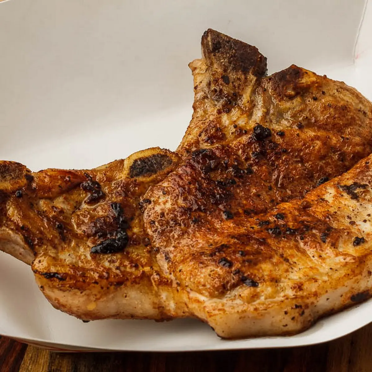 Fried Grilled Pork Chop Dinner
