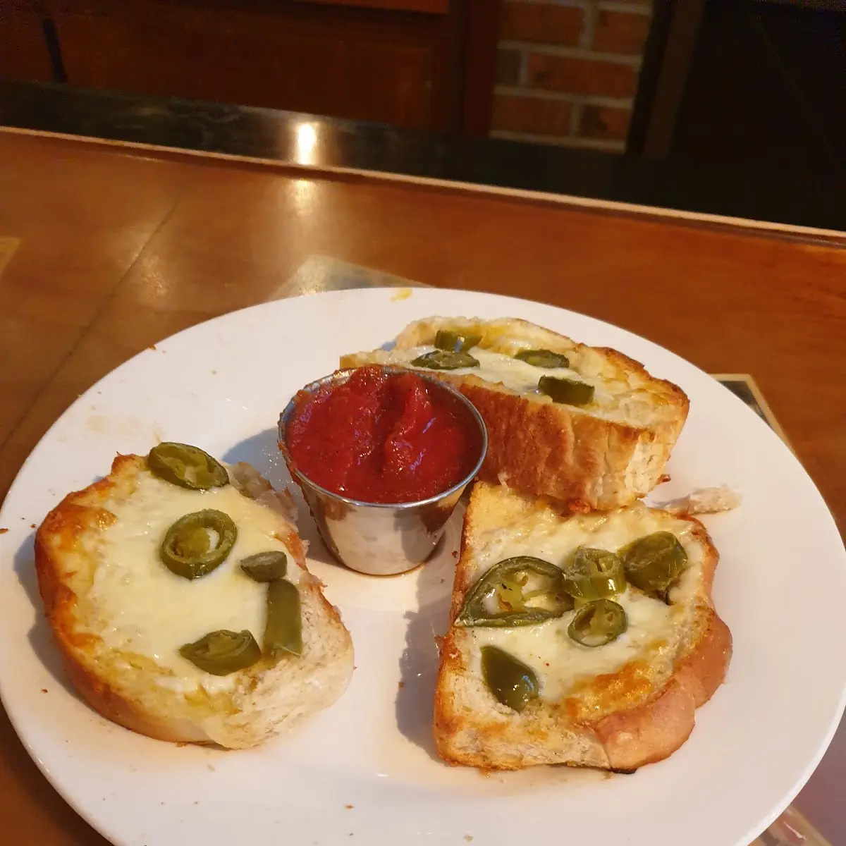 Cheese Bread and Jalapenos
