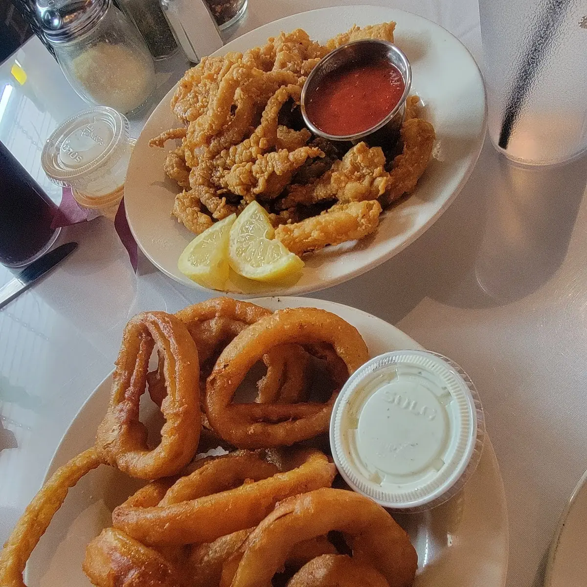 Onion Rings and Calamari