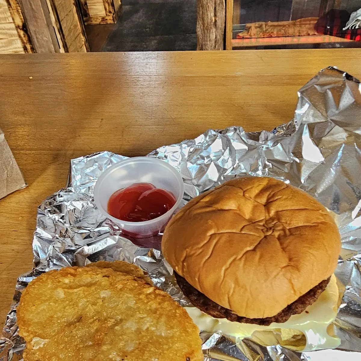 Breakfast Sandwich and Hashbrown
