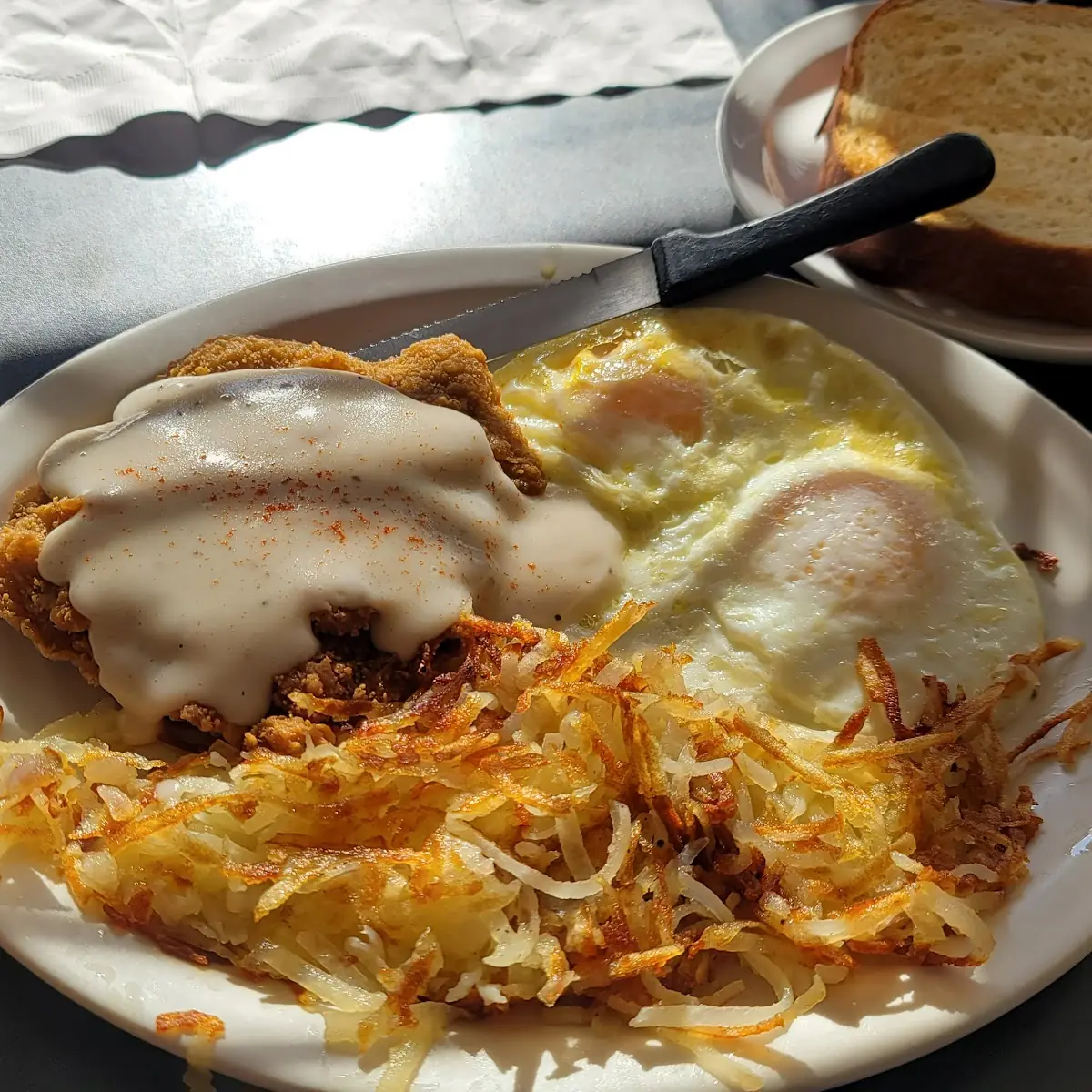 Chicken Fried Steak and Eggs