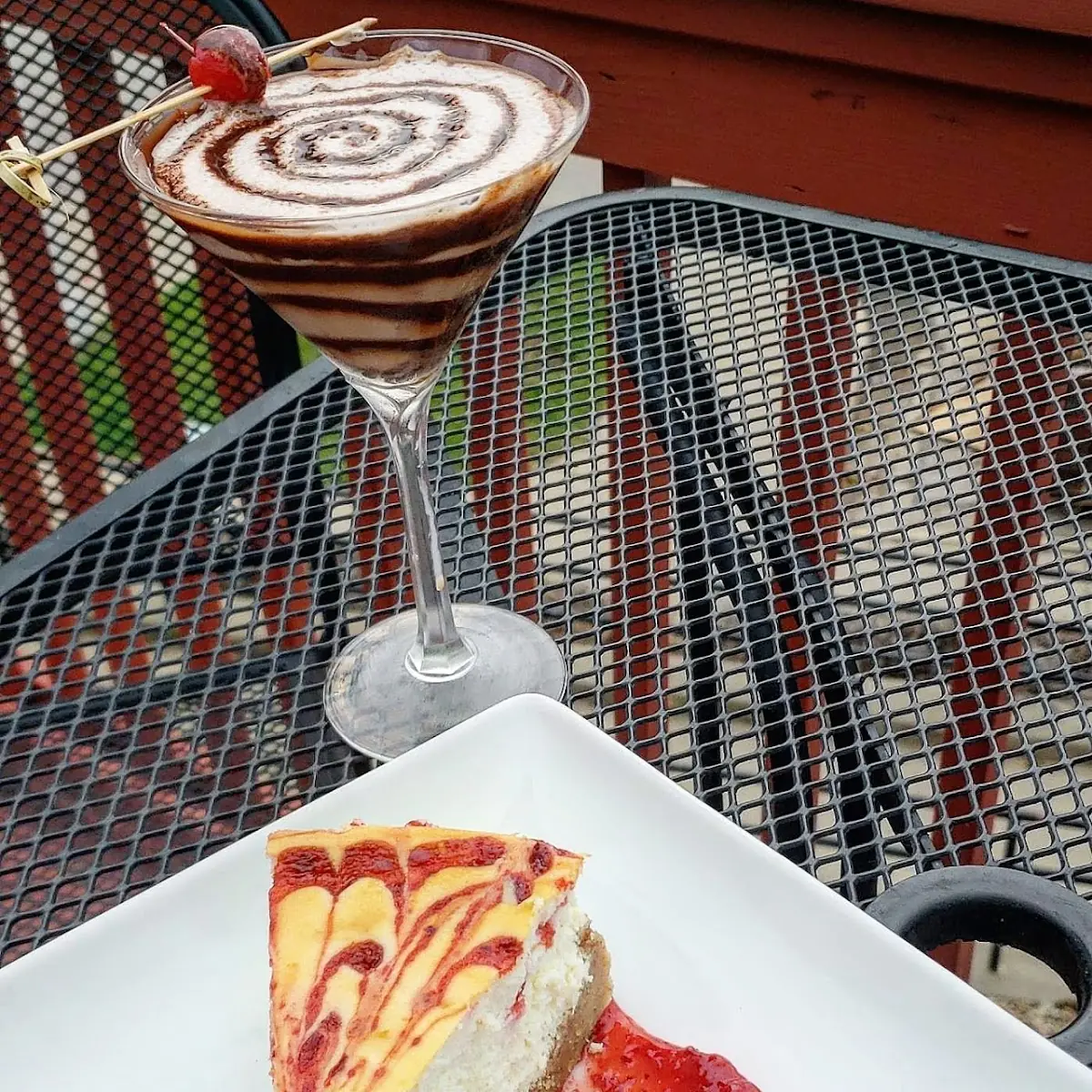 Cherry Swirl Cheesecake