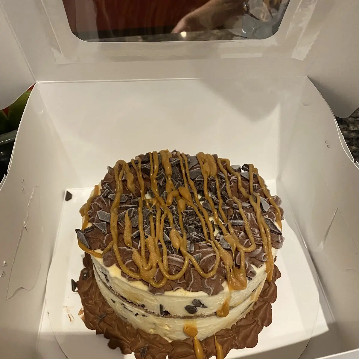Salted Caramel Ice Cream Cake
