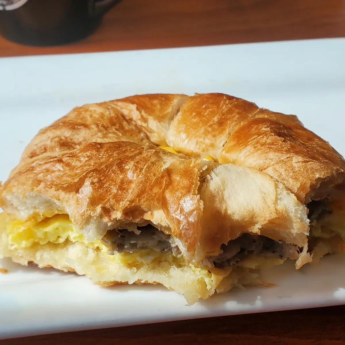 Sausage Egg and Cheese Croissant