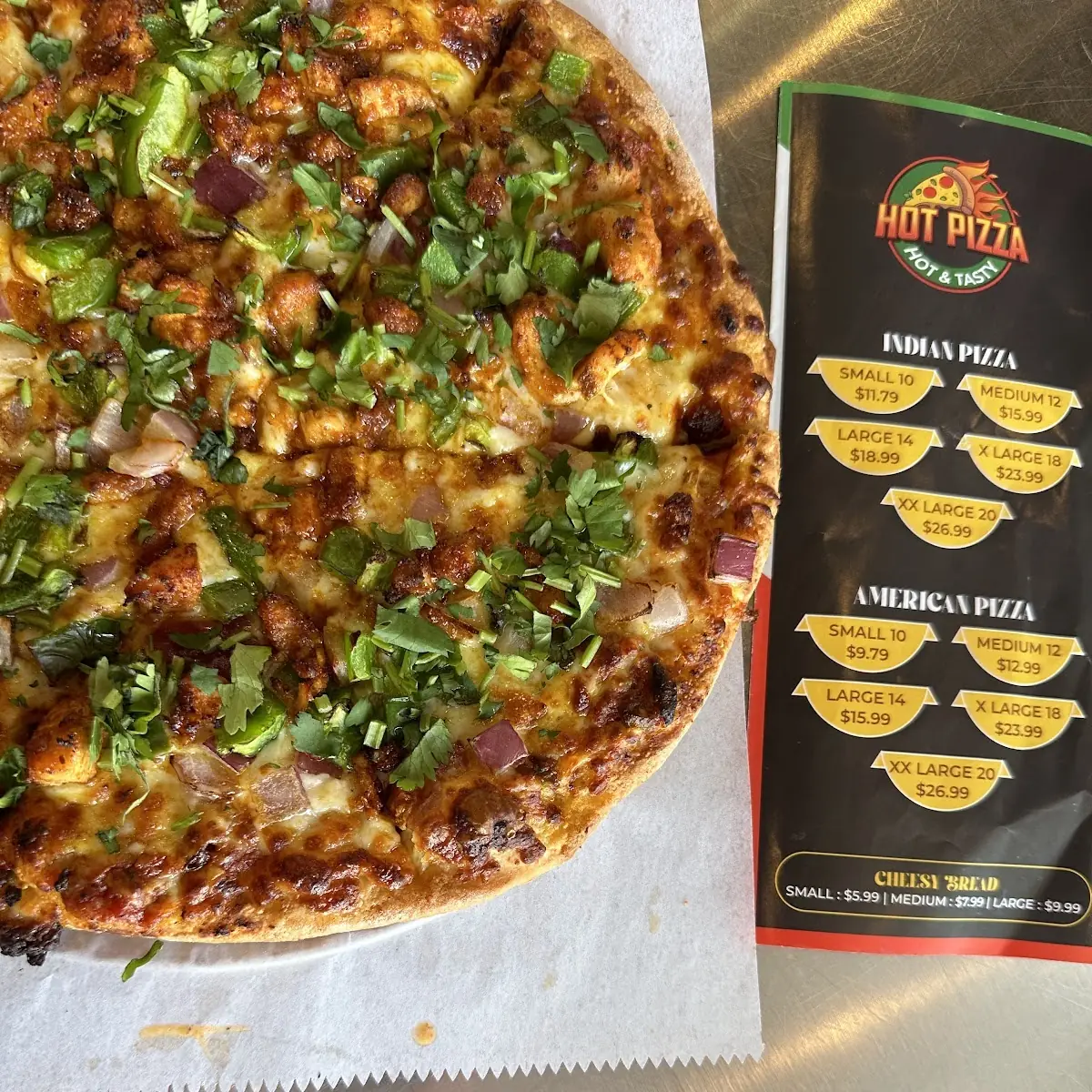 Chicken Tikka Pizza