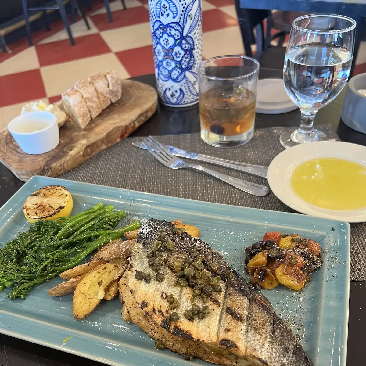 Char Grilled Branzino