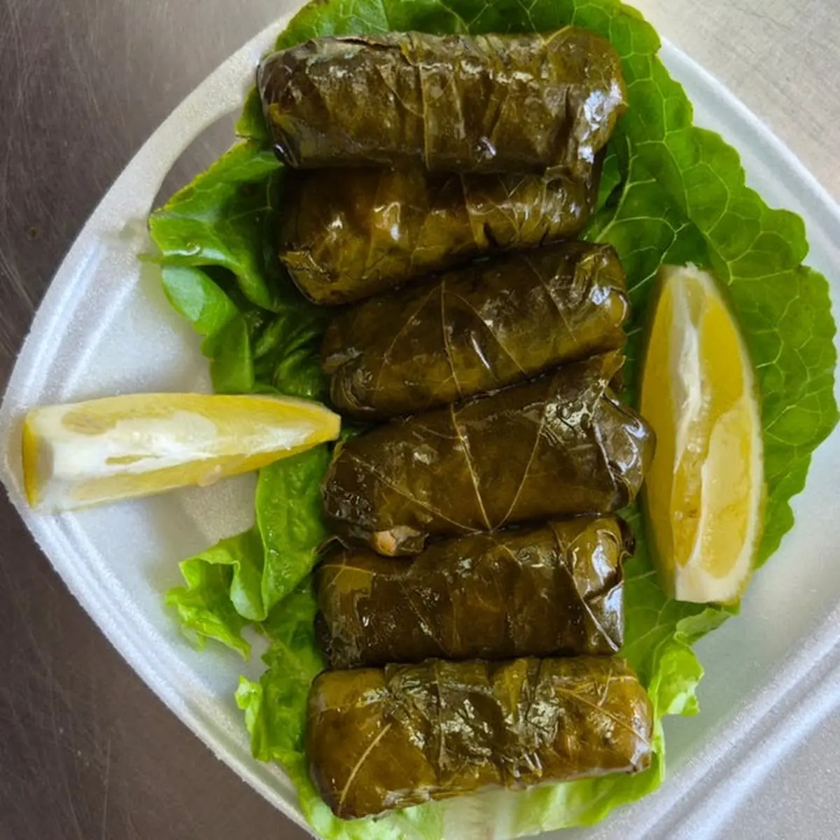 Stuffed Grape Leaves with Lemon