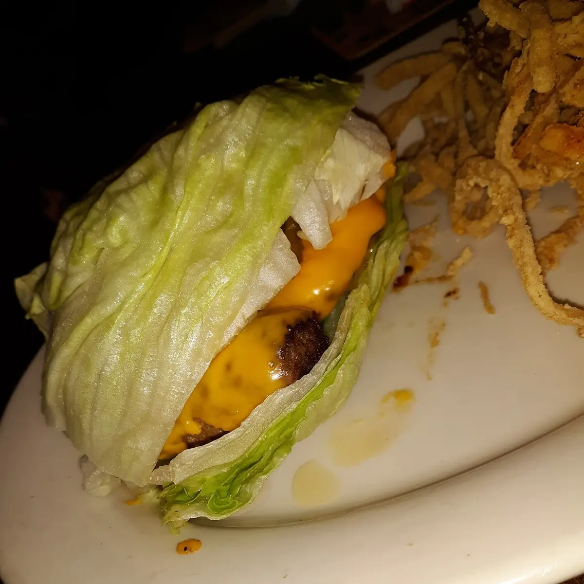 Lettuce Cheeseburger Meal