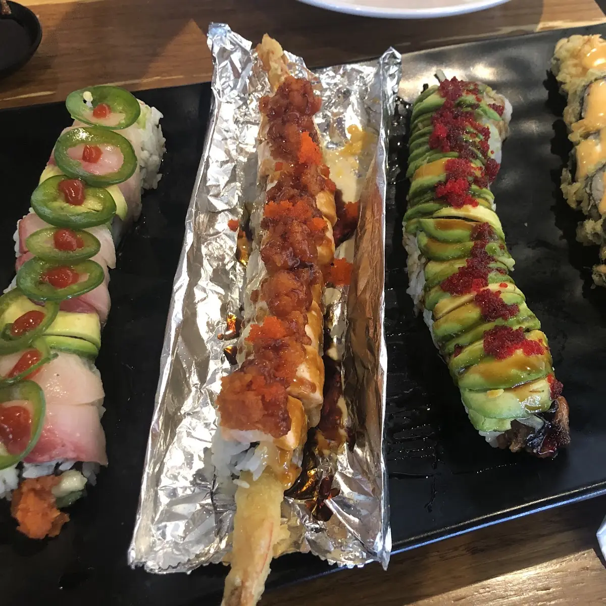 Assorted Sushi Rolls and Nigiri
