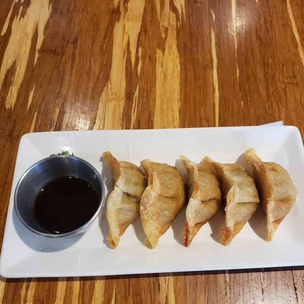 Pan-Fried Gyoza with Dipping Sauce